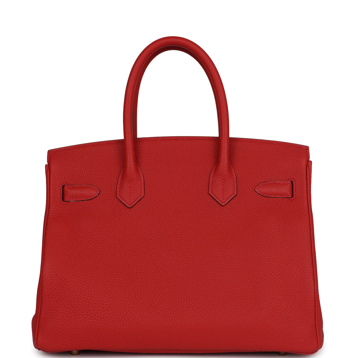 Pre-owned Hermes Birkin 30 Geranium Togo Gold Hardware