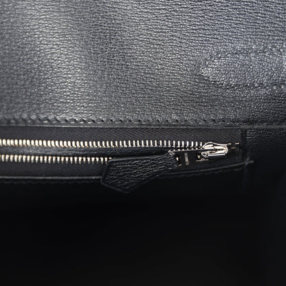 Hermes Birkin 30 Black Matte Alligator Palladium Hardware