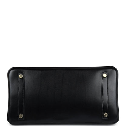 Hermes Birkin 30 Black Box Gold Hardware