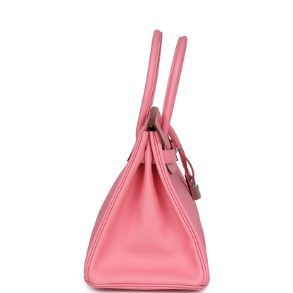 Hermes Birkin 30 Rose Confetti Epsom Palladium Hardware