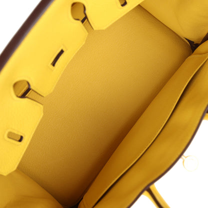 Hermes Birkin 25 Jaune de Naples Togo Gold Hardware