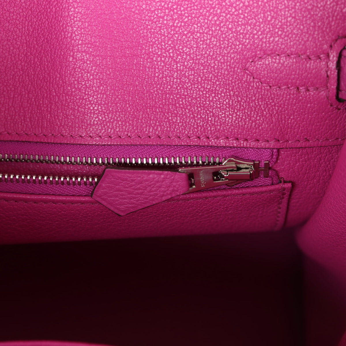 Pre-owned Hermes Birkin 25 Magnolia Togo Palladium Hardware