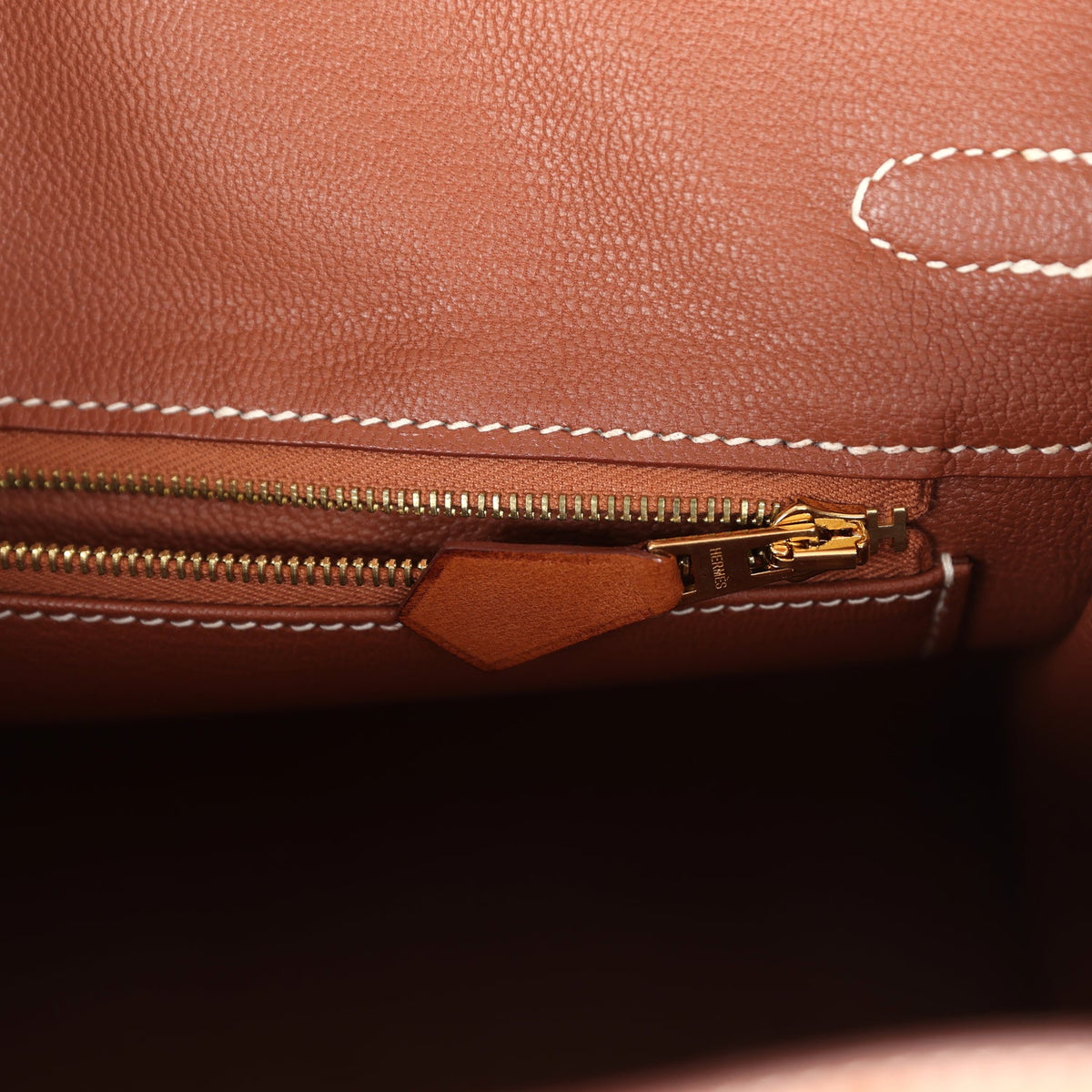 Pre-owned Hermes Birkin 25 Fauve Barenia Gold Hardware