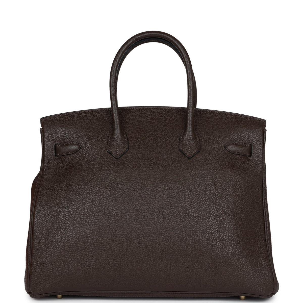 Pre-owned Hermes Birkin 35 Chocolate Togo Gold Hardware