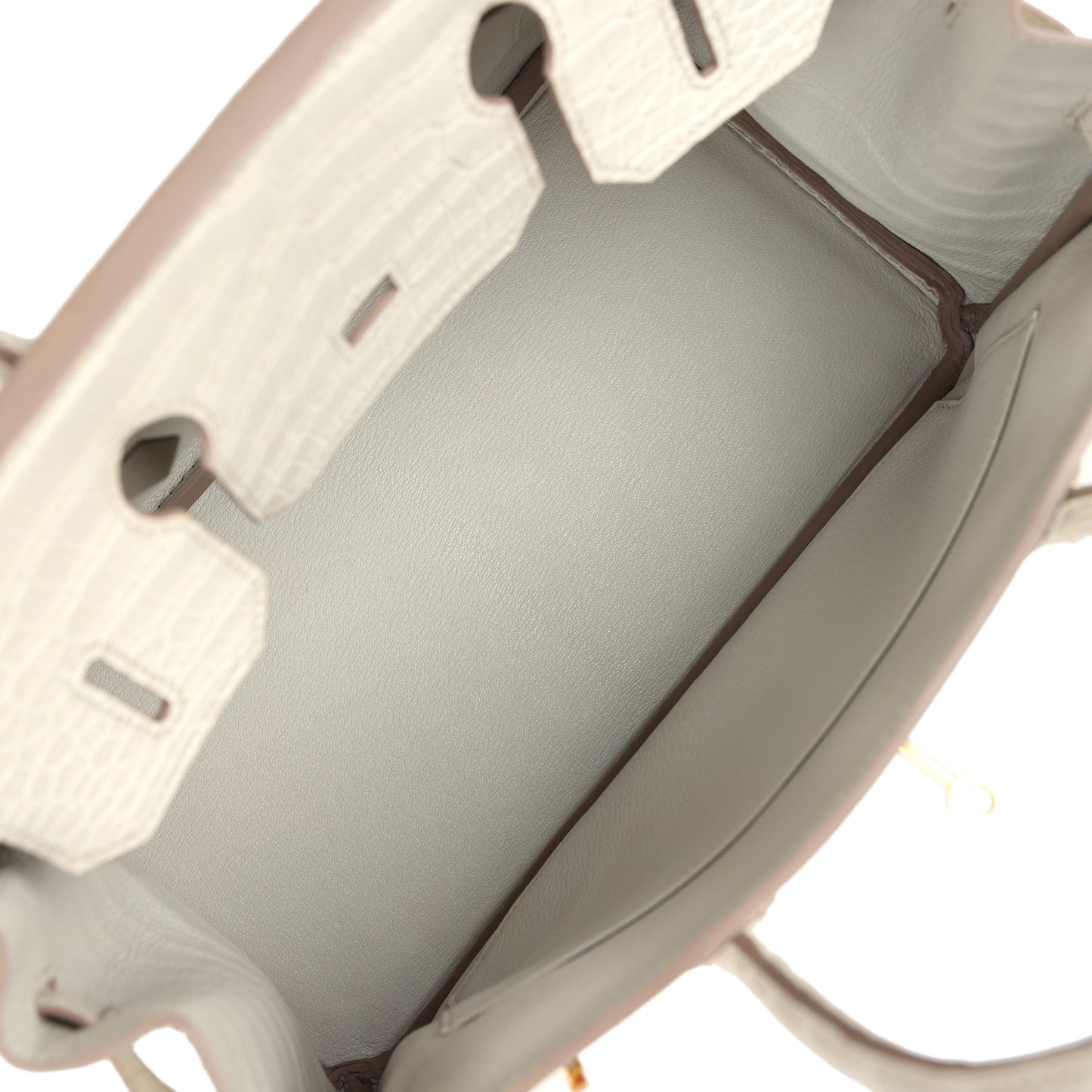 Hermes Birkin 30 Beton Matte Porosus Crocodile Gold Hardware