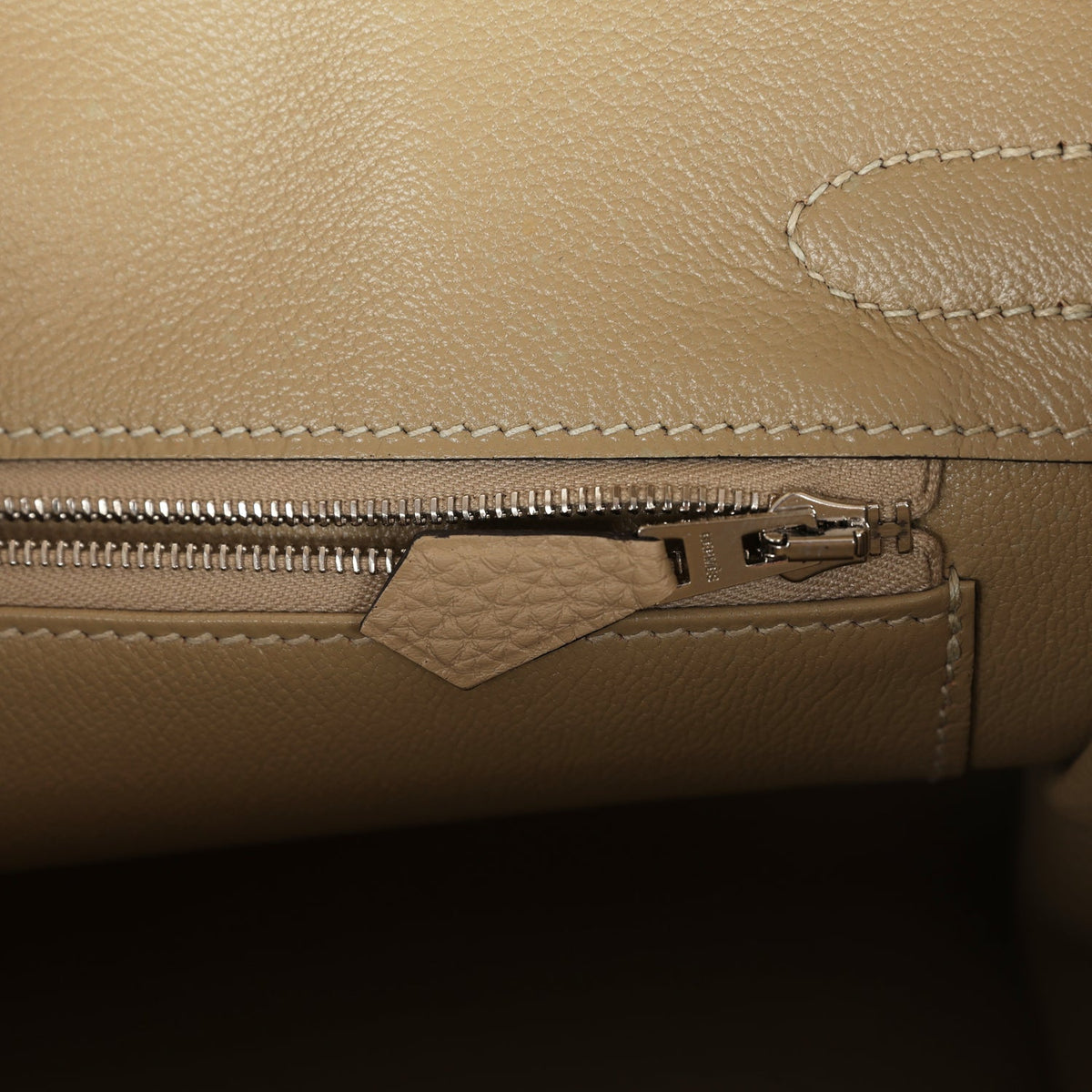 Pre-owned Hermes Birkin 30 Trench Togo Palladium Hardware