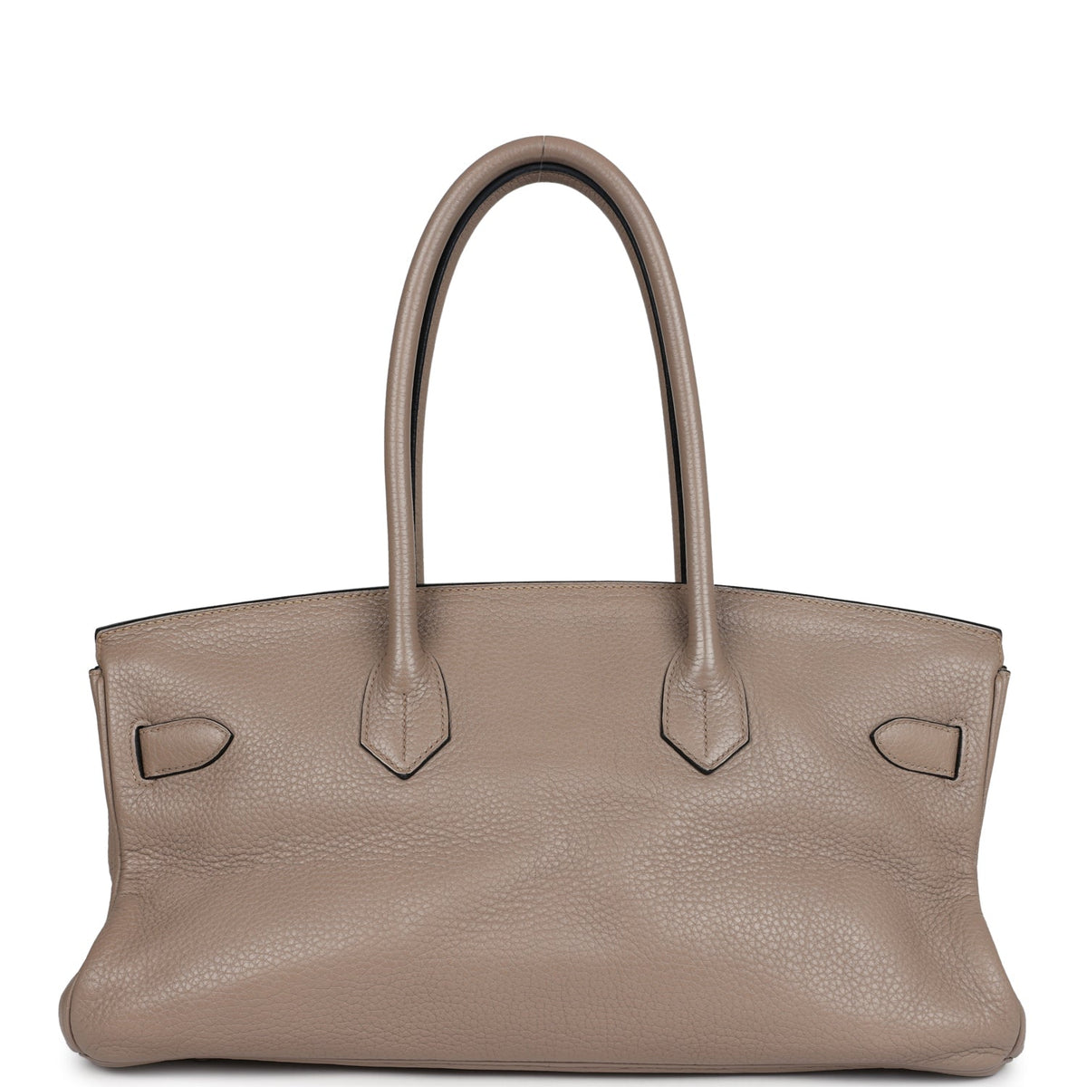 Pre-owned Hermes Shoulder Birkin 42 JPG Gris Tourterelle Clemence Palladium Hardware