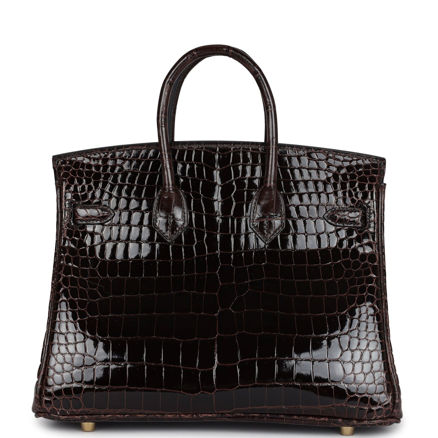 Hermes Birkin 25 Macassar Shiny Porosus Crocodile Gold Hardware
