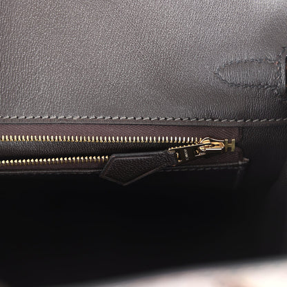 Hermes Birkin 25 Macassar Shiny Porosus Crocodile Gold Hardware