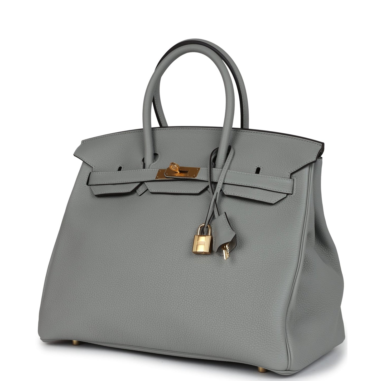 Hermes Birkin 35 Gris Mouette Togo Gold Hardware