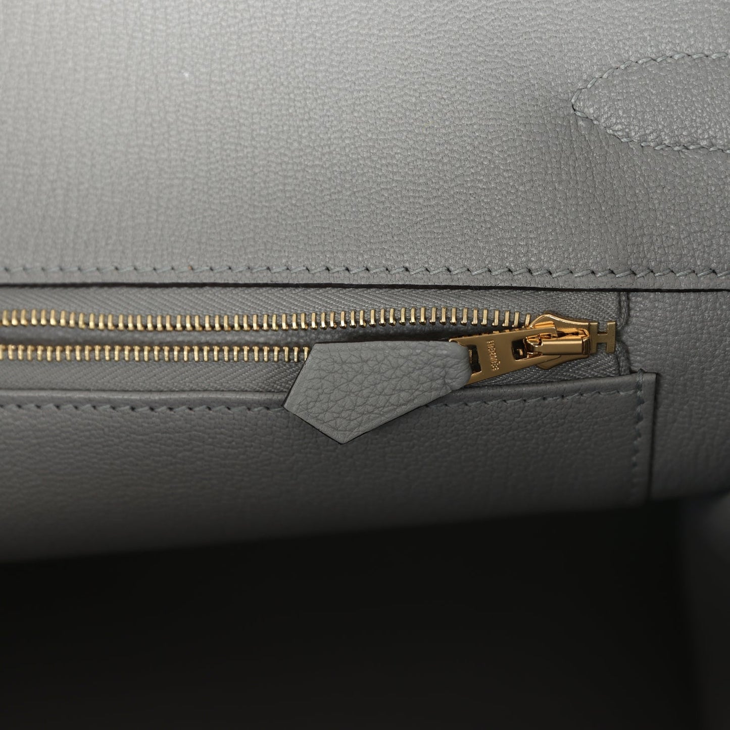 Hermes Birkin 35 Gris Mouette Togo Gold Hardware