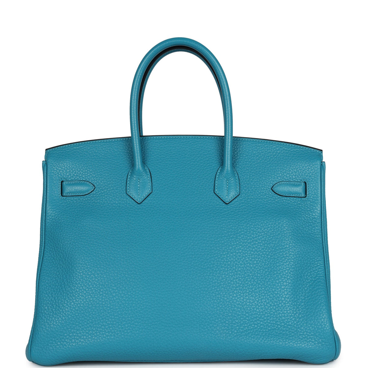 Pre-owned Hermes Birkin 35 Bleu Izmir Clemence Gold Hardware