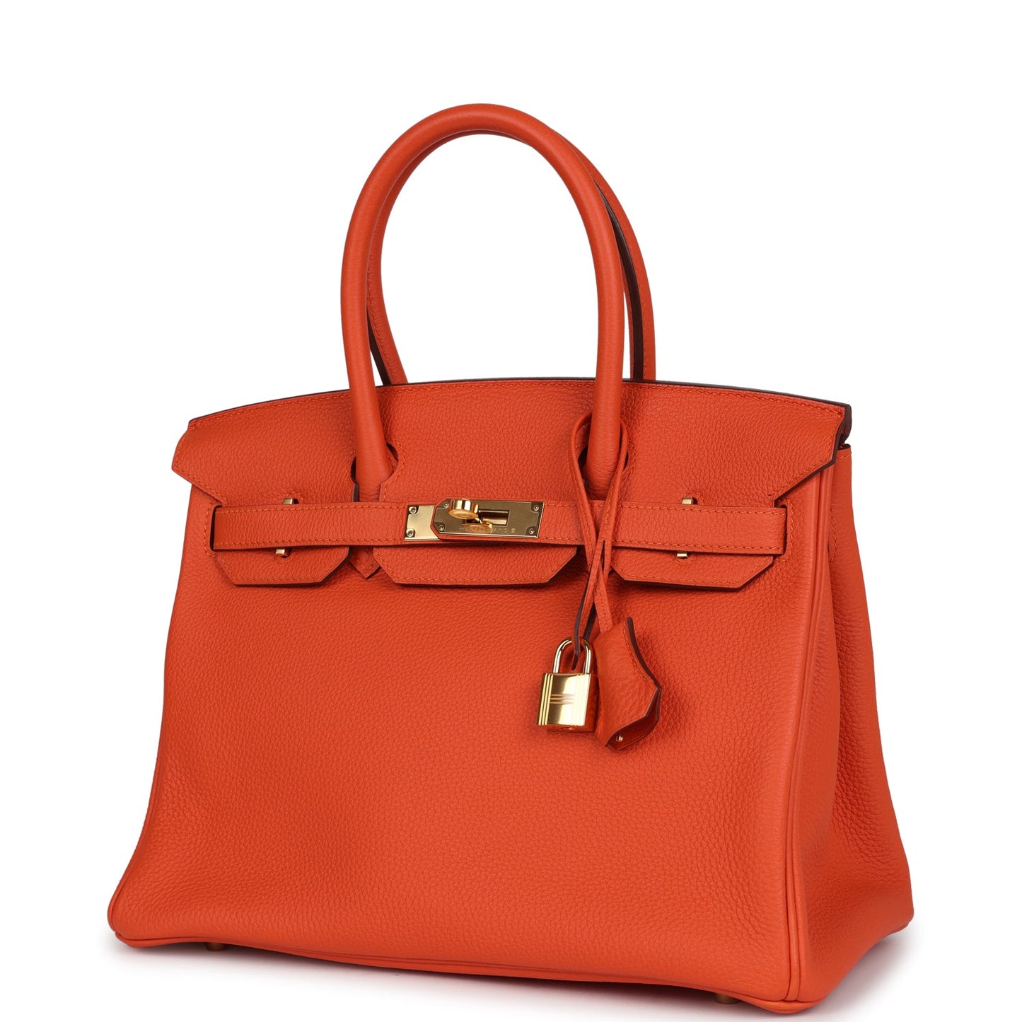 Hermes Birkin 30 Feu Togo Gold Hardware