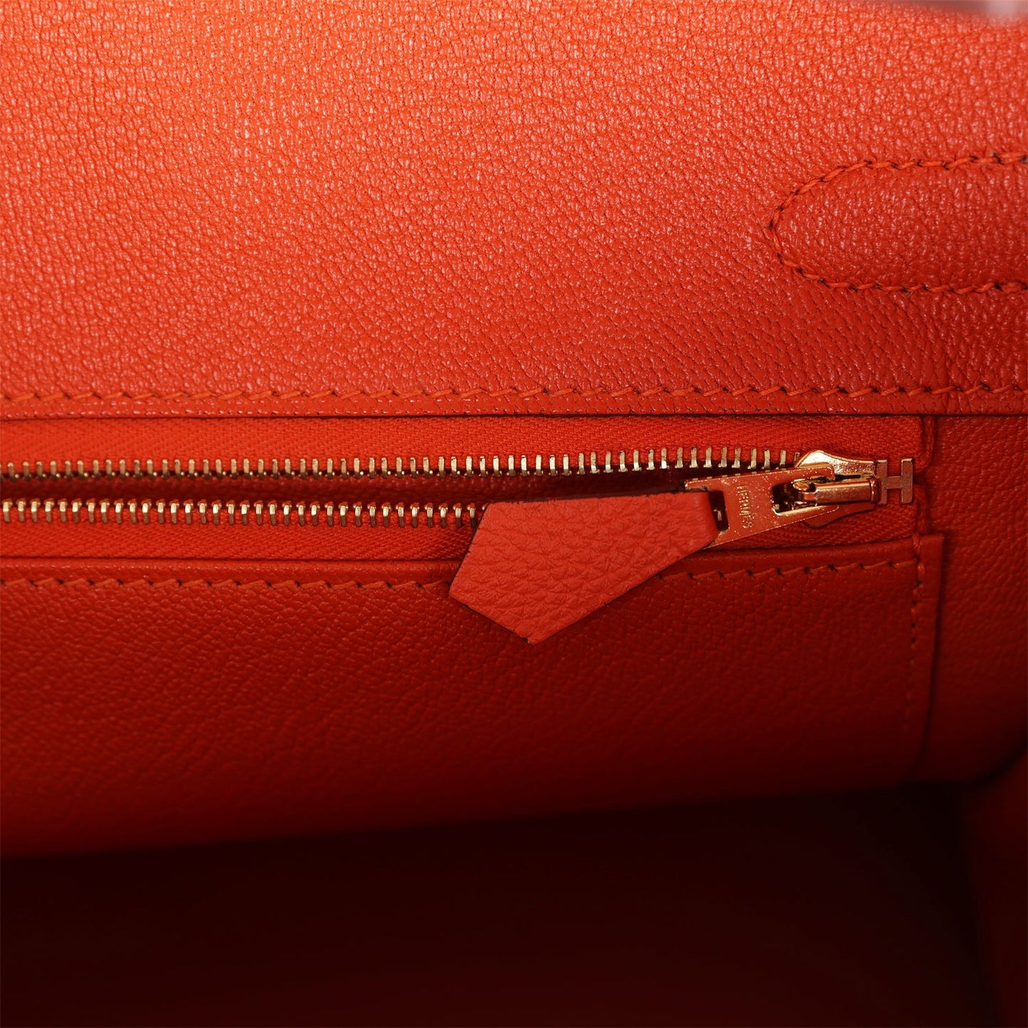 Hermes Birkin 30 Feu Togo Gold Hardware