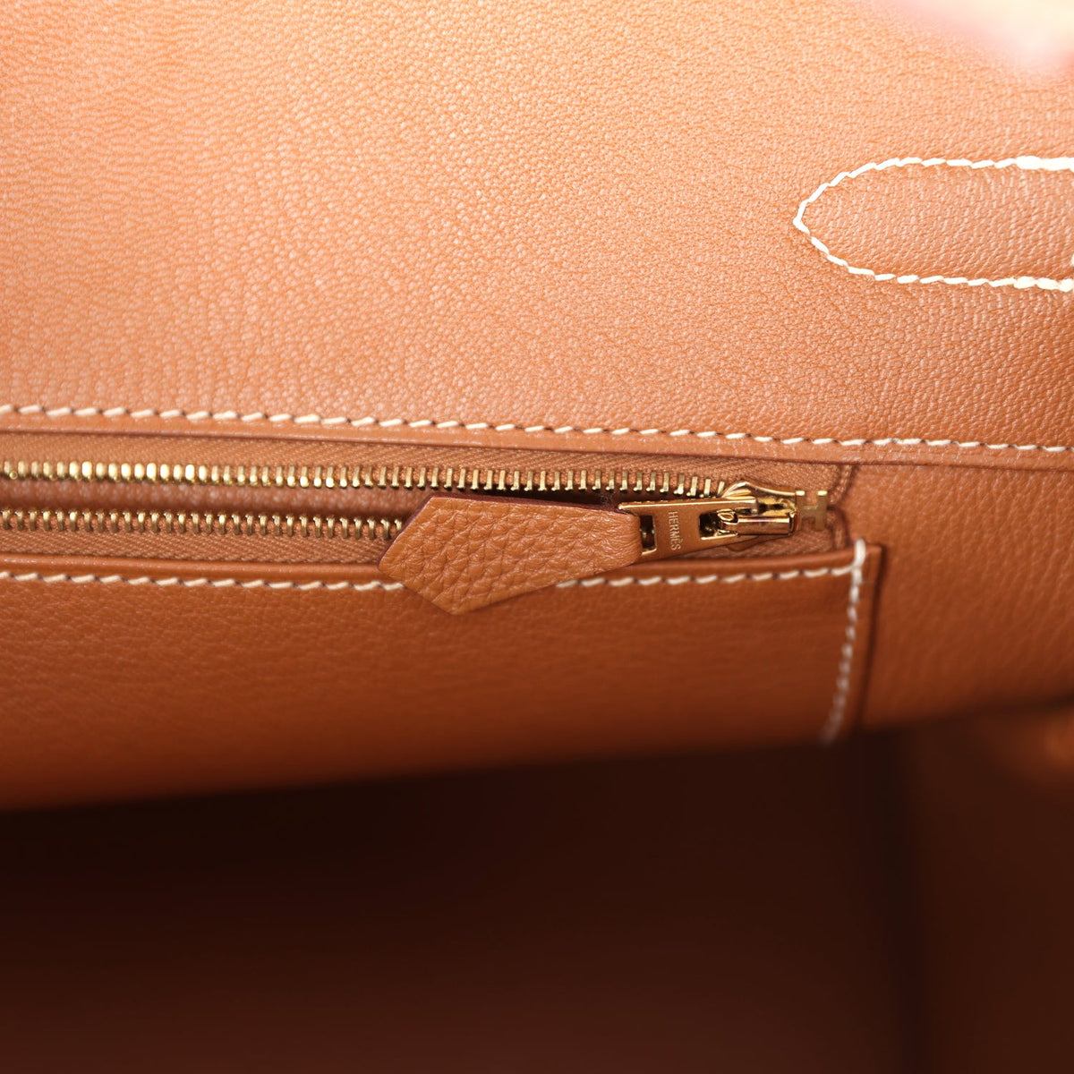 Pre-owned Hermes Birkin 35 Gold Togo Gold Hardware