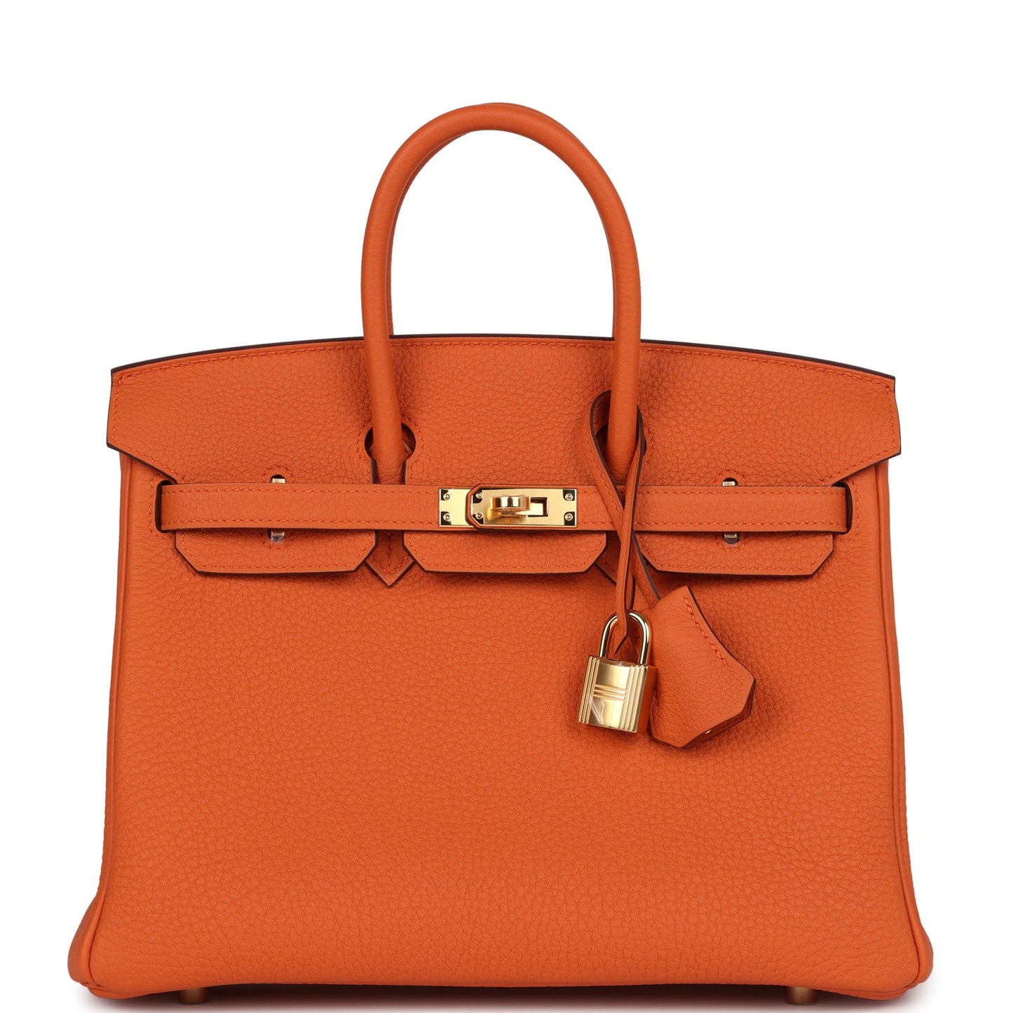 Hermes Birkin 25 Orange Togo Gold Hardware