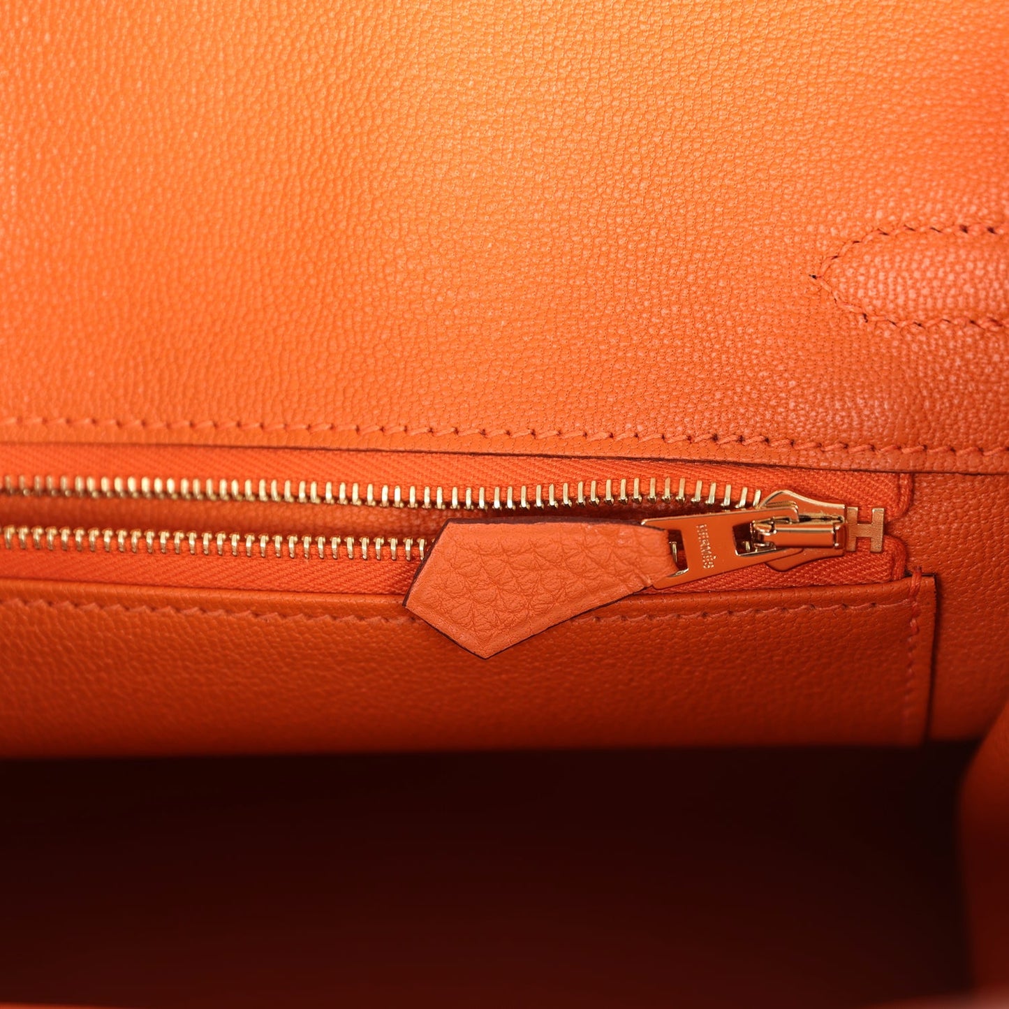 Hermes Birkin 25 Orange Togo Gold Hardware