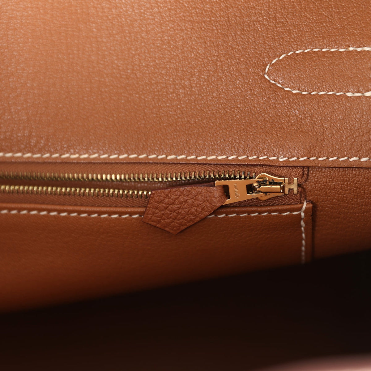 Pre-owned Hermes Birkin 35 Gold Togo Gold Hardware