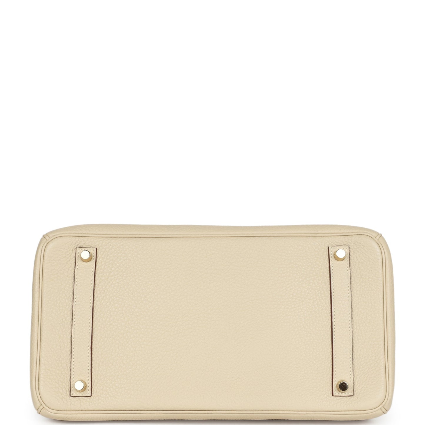 Pre-owned Hermes Birkin 35 Parchemin Clemence Gold Hardware