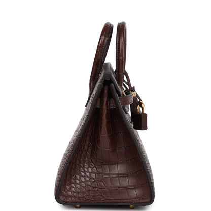 Hermes Birkin Sellier 20 Havane Matte Alligator Gold Hardware