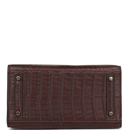 Hermes Birkin Sellier 20 Havane Matte Alligator Gold Hardware