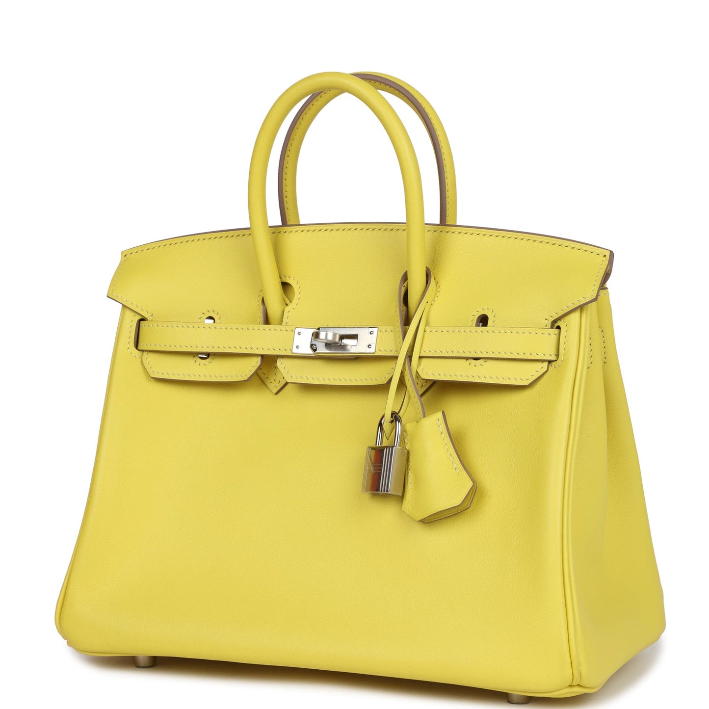 Hermes Birkin 25 Lime Swift Palladium Hardware