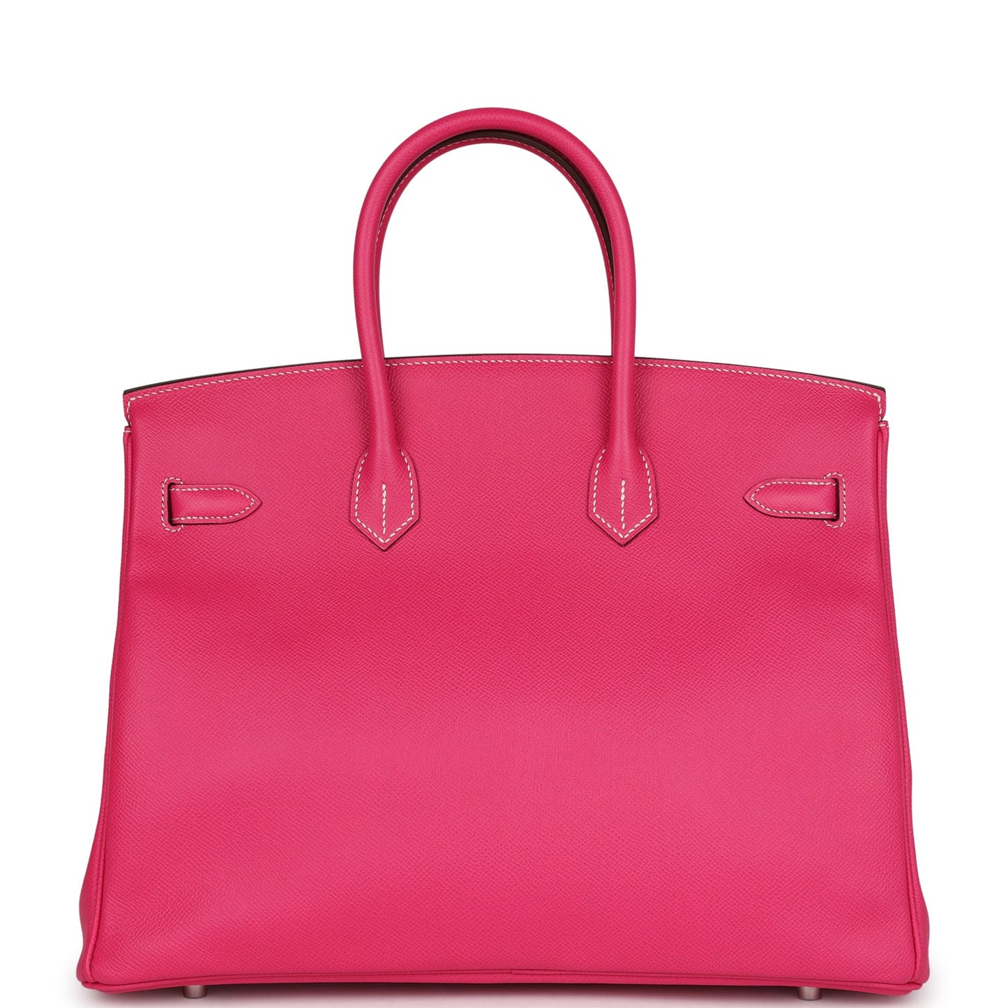 Pre-owned Hermes Birkin 35 Rose Tyrien Epsom Palladium Hardware