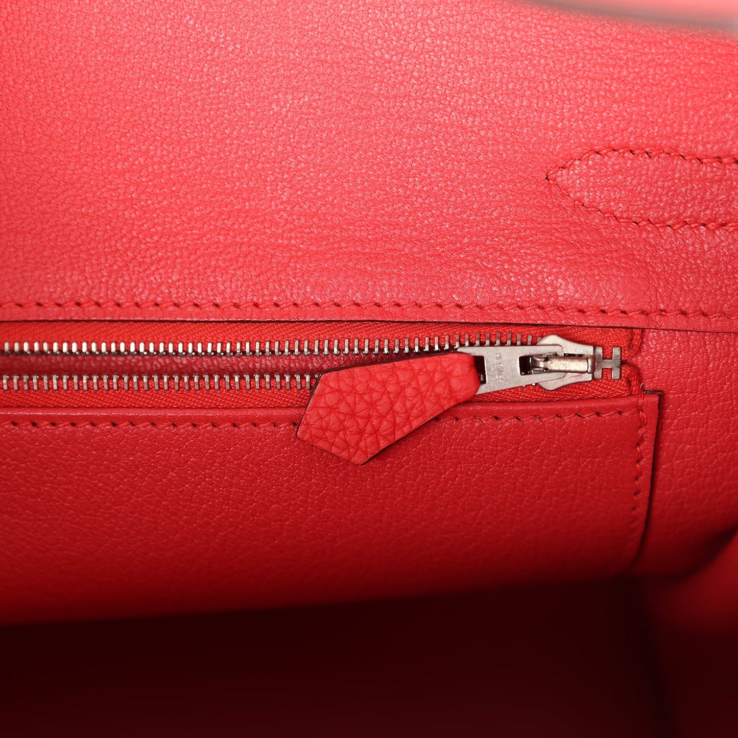 Hermes Birkin 30 Rouge Tomate Clemence Palladium Hardware