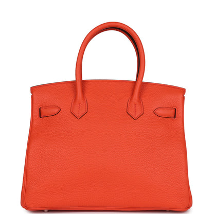 Hermes Birkin 30 Rouge Pivoine Clemence Palladium Hardware