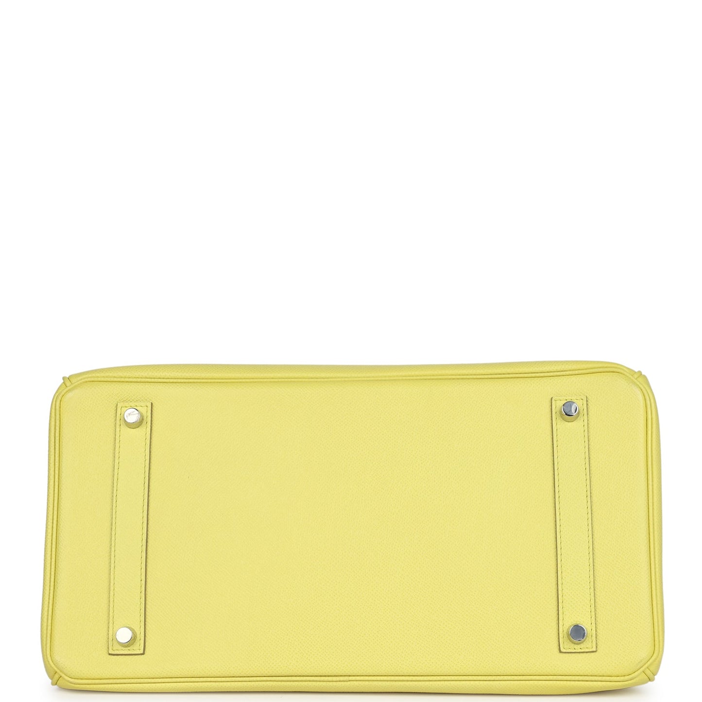 Pre-owned Hermes Birkin 35 Soufre Epsom Palladium Hardware