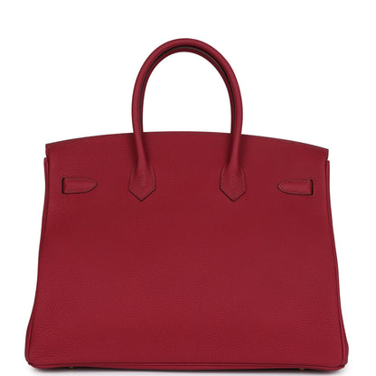 Hermes Birkin 35 Rubis Togo Gold Hardware