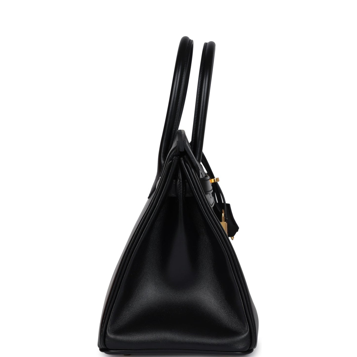 Hermes Birkin 30 Black Tadelakt Gold Hardware