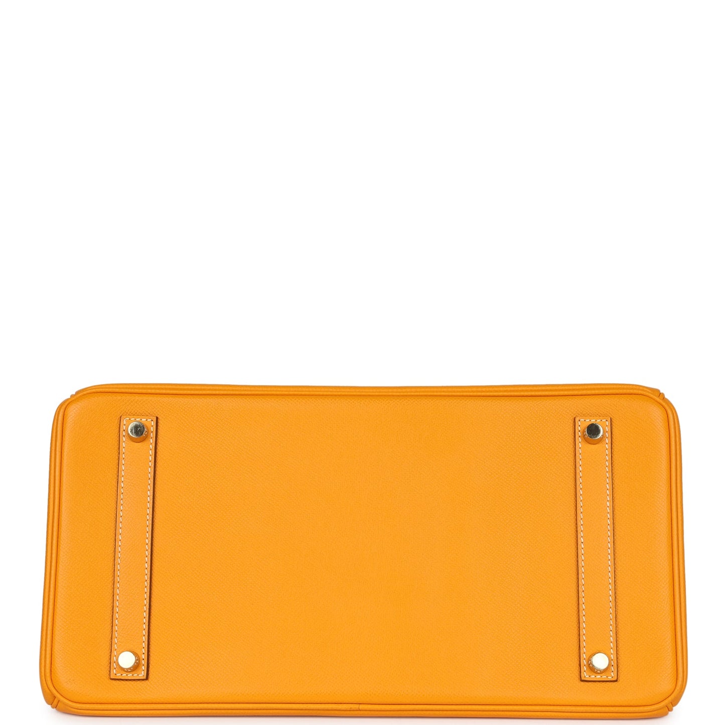 Pre-owned Hermes Birkin 35 Jaune D'or Candy Epsom Permabrass Hardware