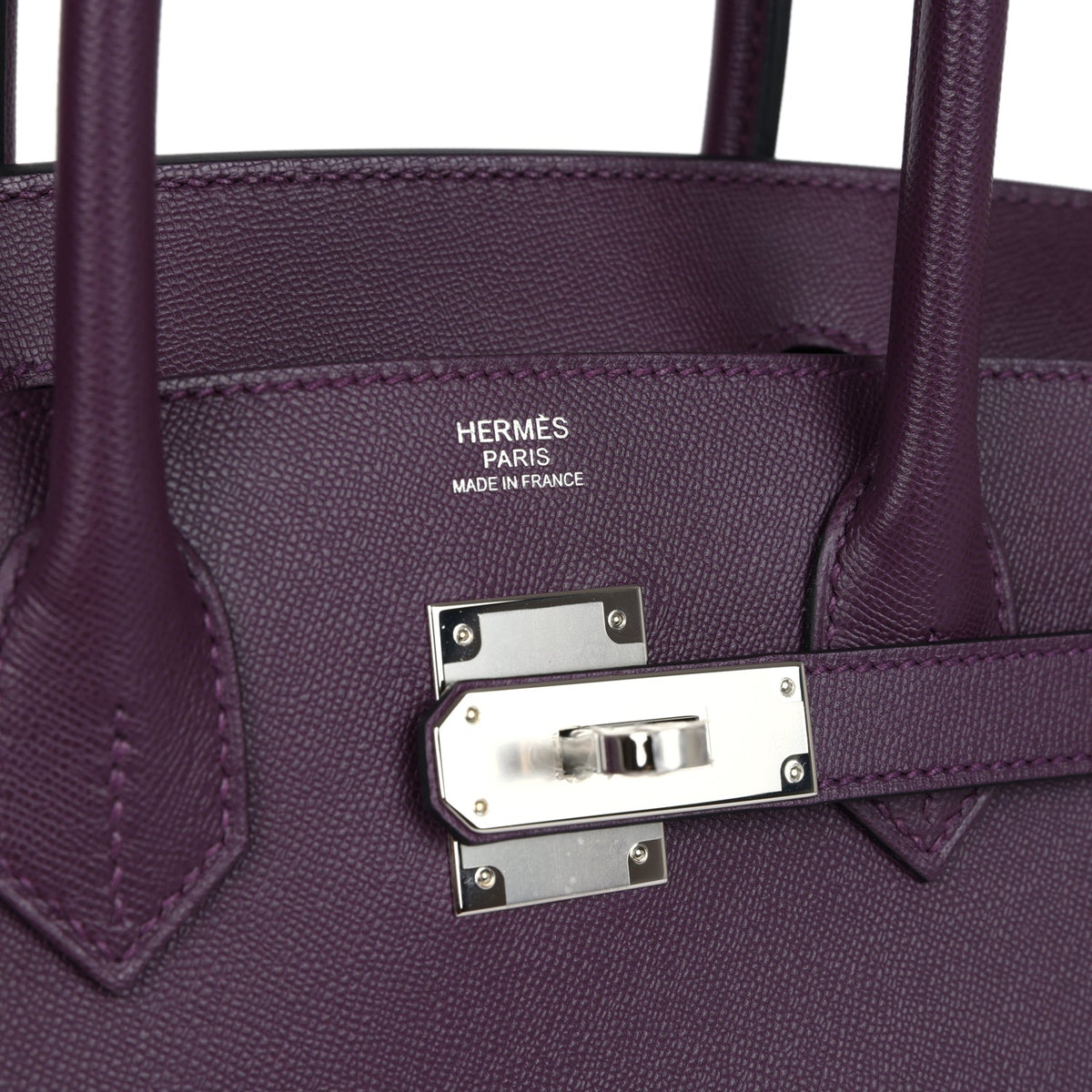 Hermes Birkin Sellier 30 Cassis Madame Palladium Hardware