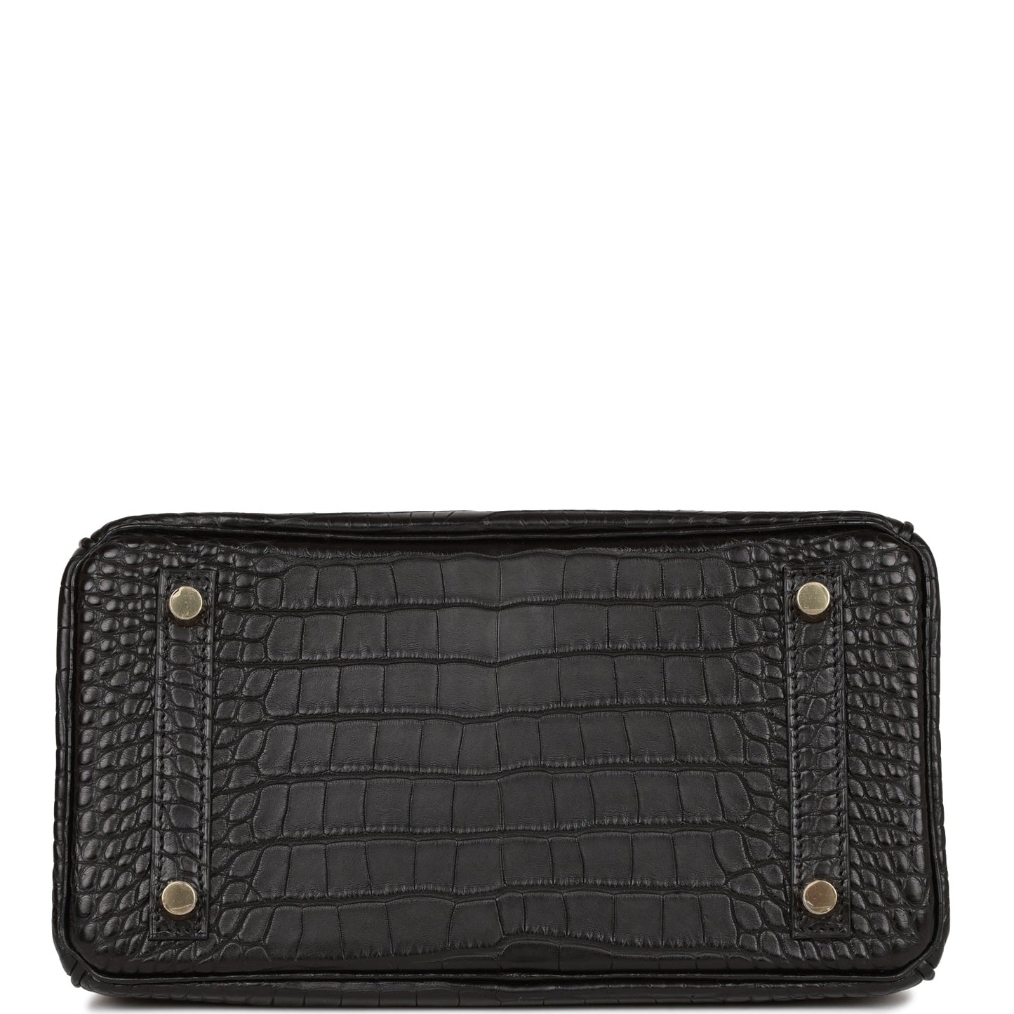 Hermes Birkin 25 Black Matte Alligator Gold Hardware
