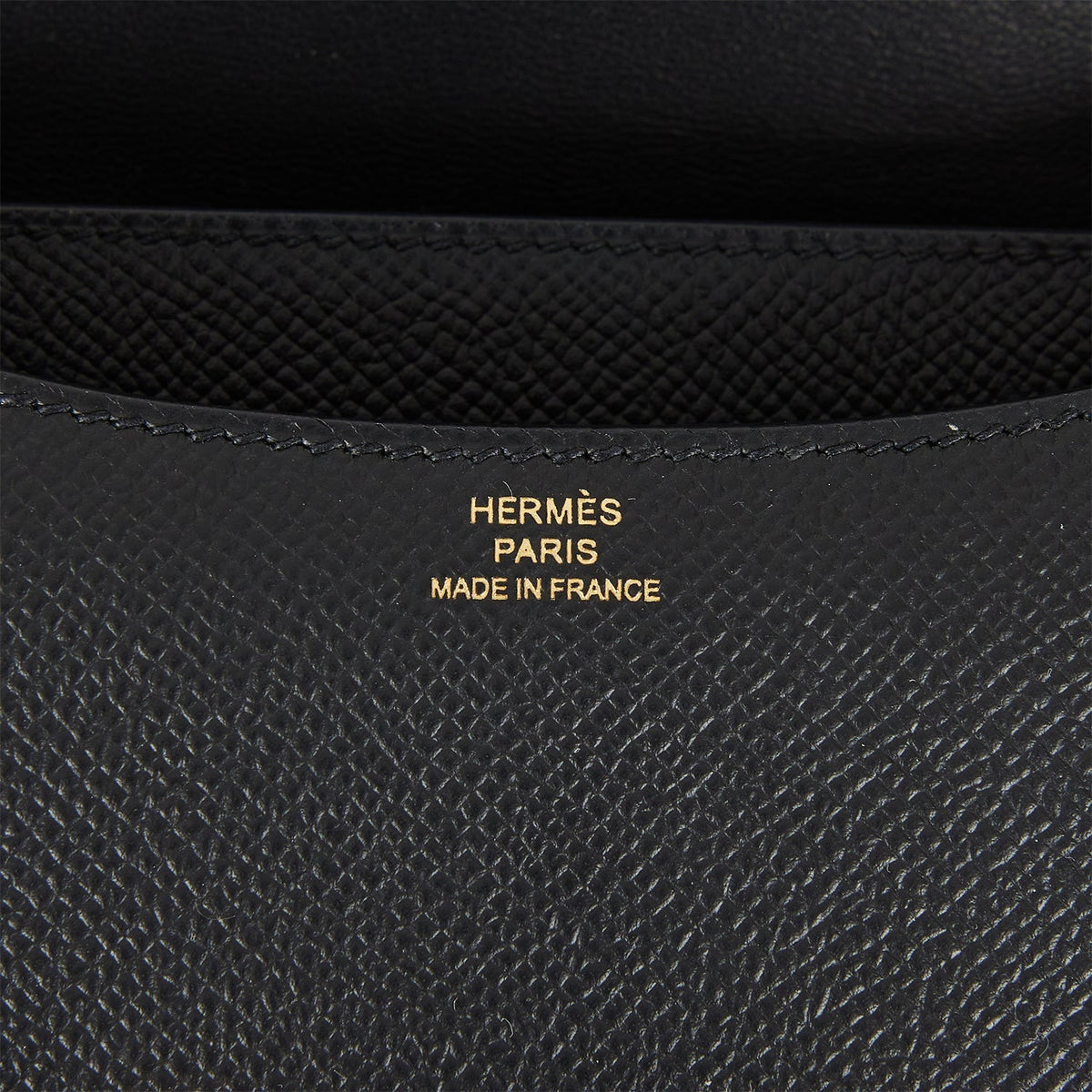 Hermes Constance 18 Black Epsom Gold Hardware
