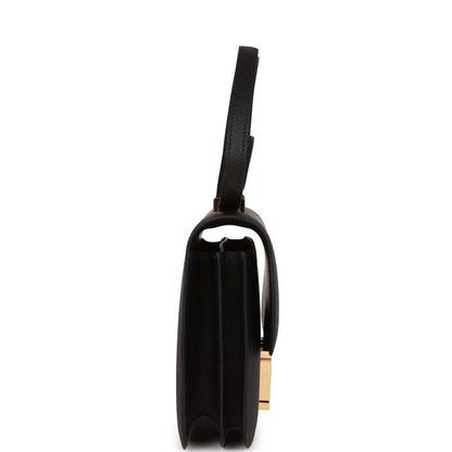 Hermes Constance 18 Black Epsom Gold Hardware