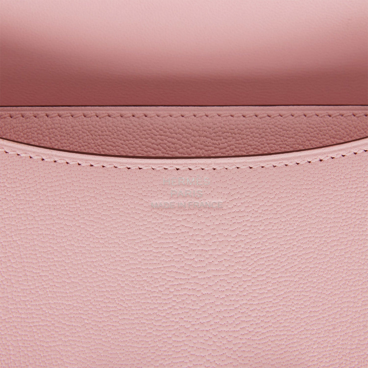 Hermes Constance 18 Rose Sakura Chevre Palladium Hardware