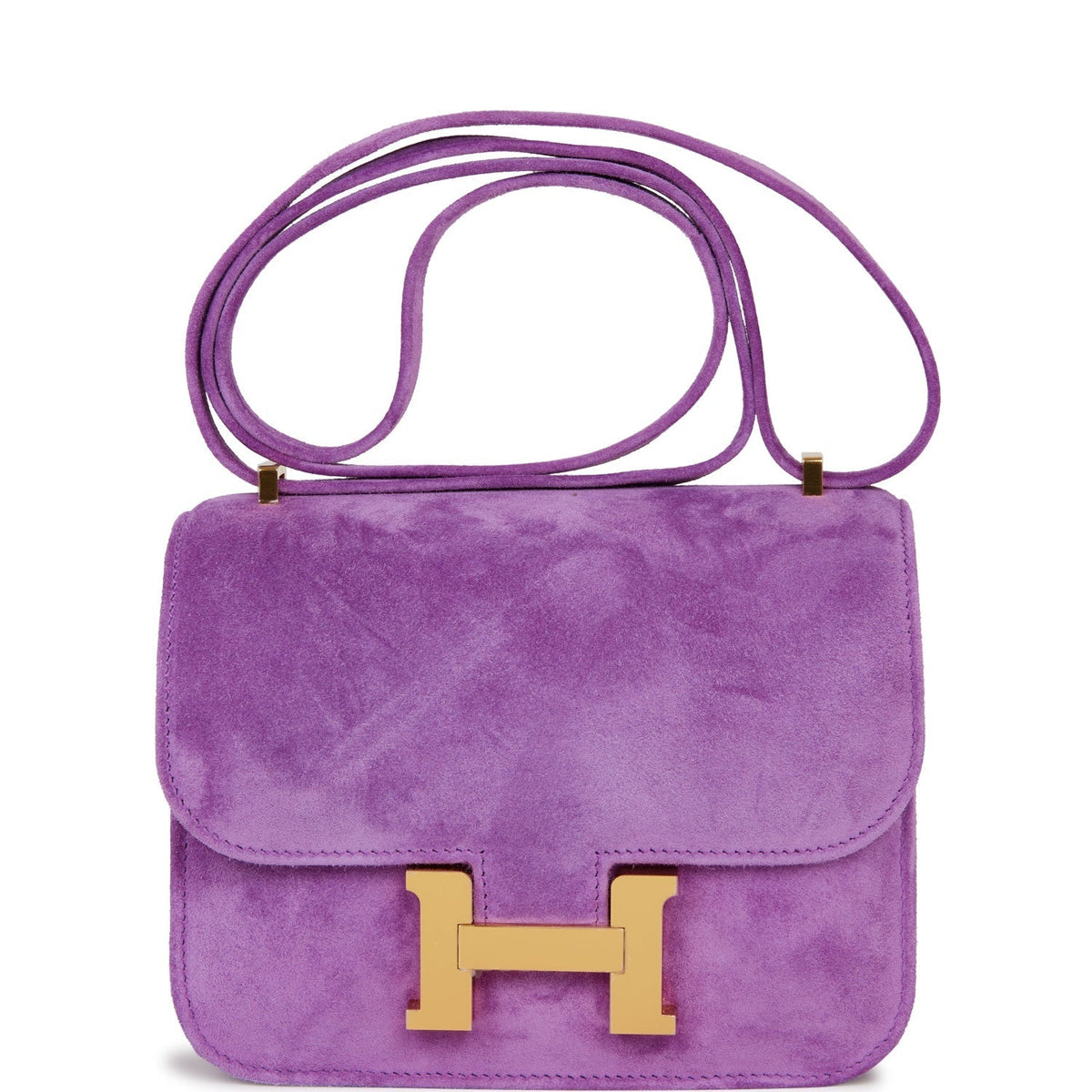 Hermes Constance 18 Violet Doblis Gold Hardware -