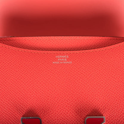 Hermes Constance 18 Rose Texas Epsom Palladium Hardware