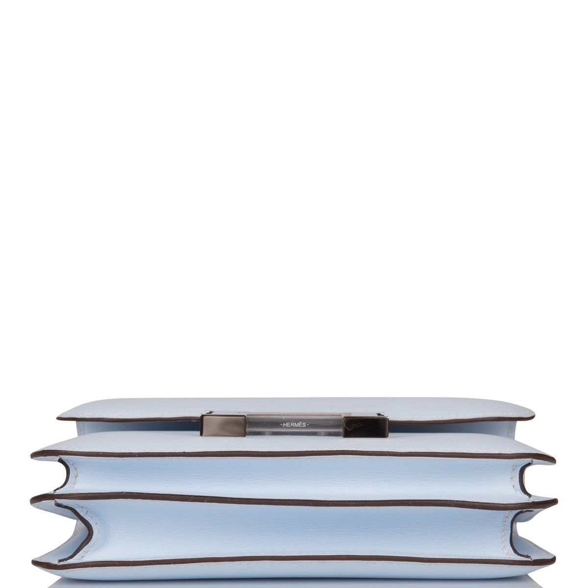 Hermes Constance 18 Bleu Brume Swift Palladium Hardware