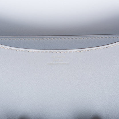 Hermes Constance 18 Bleu Brume Swift Palladium Hardware