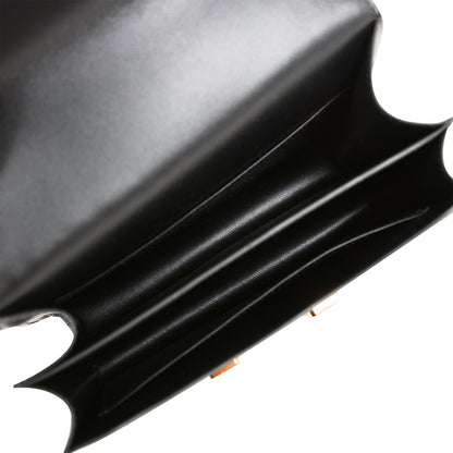 Hermes Constance 18 Black Epsom Gold Hardware