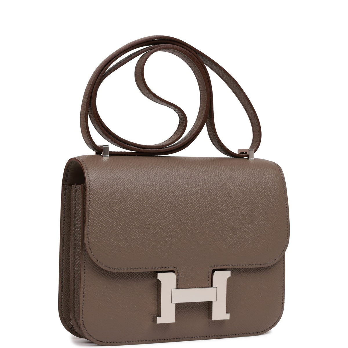 Hermes Constance 18 Etain Epsom Palladium Hardware