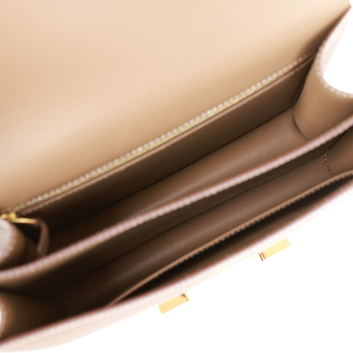 Hermes Constance 24 Etoupe Epsom Gold Hardware