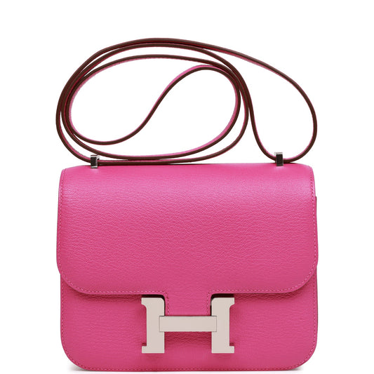 Hermes Constance 18 Magnolia Chevre Palladium Hardware