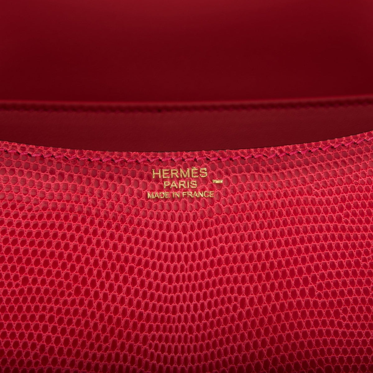 Hermes Constance 24 Rouge Exotique Lizard Niloticus Gold Hardware