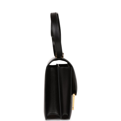 Hermes Constance 24 Black Box Gold Hardware