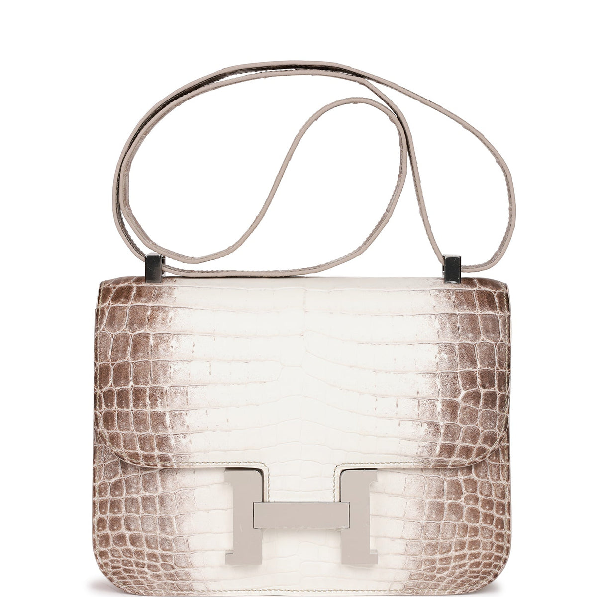Hermes Constance 1-24 Himalaya Matte Niloticus Crocodile Palladium Hardware