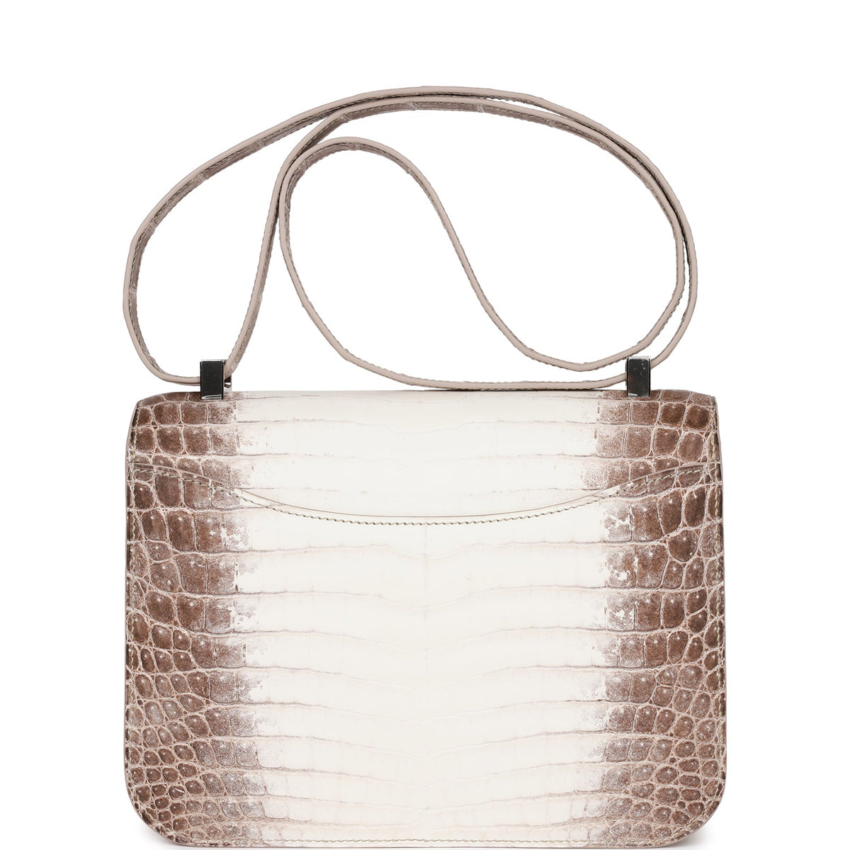 Hermes Constance 1-24 Himalaya Matte Niloticus Crocodile Palladium Hardware
